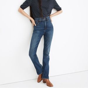 Madewell Dark Blue High-Rise Flare Jeans
